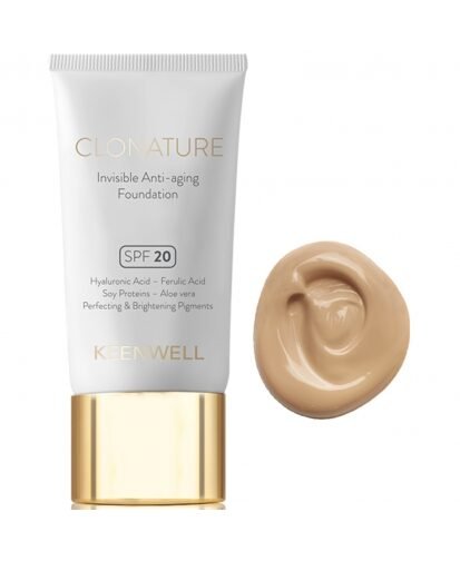 Keenwell clonature jauninantis makiažo pagrindas spf20, 30 ml (nr.5)