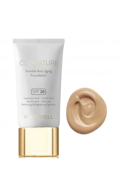 Keenwell clonature jauninantis makiažo pagrindas spf20, 30 ml (nr.5)
