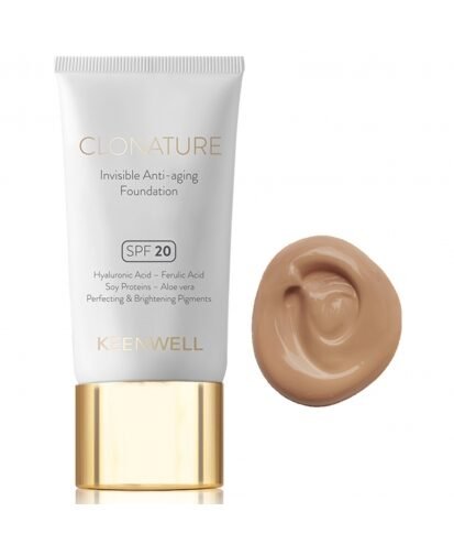 Keenwell clonature jauninantis makiažo pagrindas spf20, 30 ml (nr.6)
