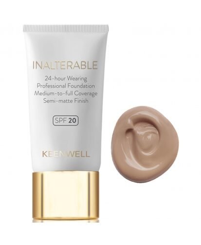 Keenwell inalterable skystas makiažo pagrindas su spf20, 30 ml (nr. 4)