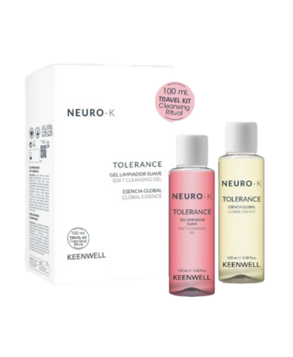 Keenwell neuro-k tolerance (švelnus valomasis gelis 100 ml + esencija 100 ml) kelioninis rinkinys