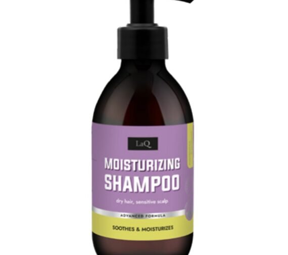 LaQ FORGET-ME-NOT drėkinamasis šampūnas sausiems plaukams ir jautriai galvos odai, 300 ml