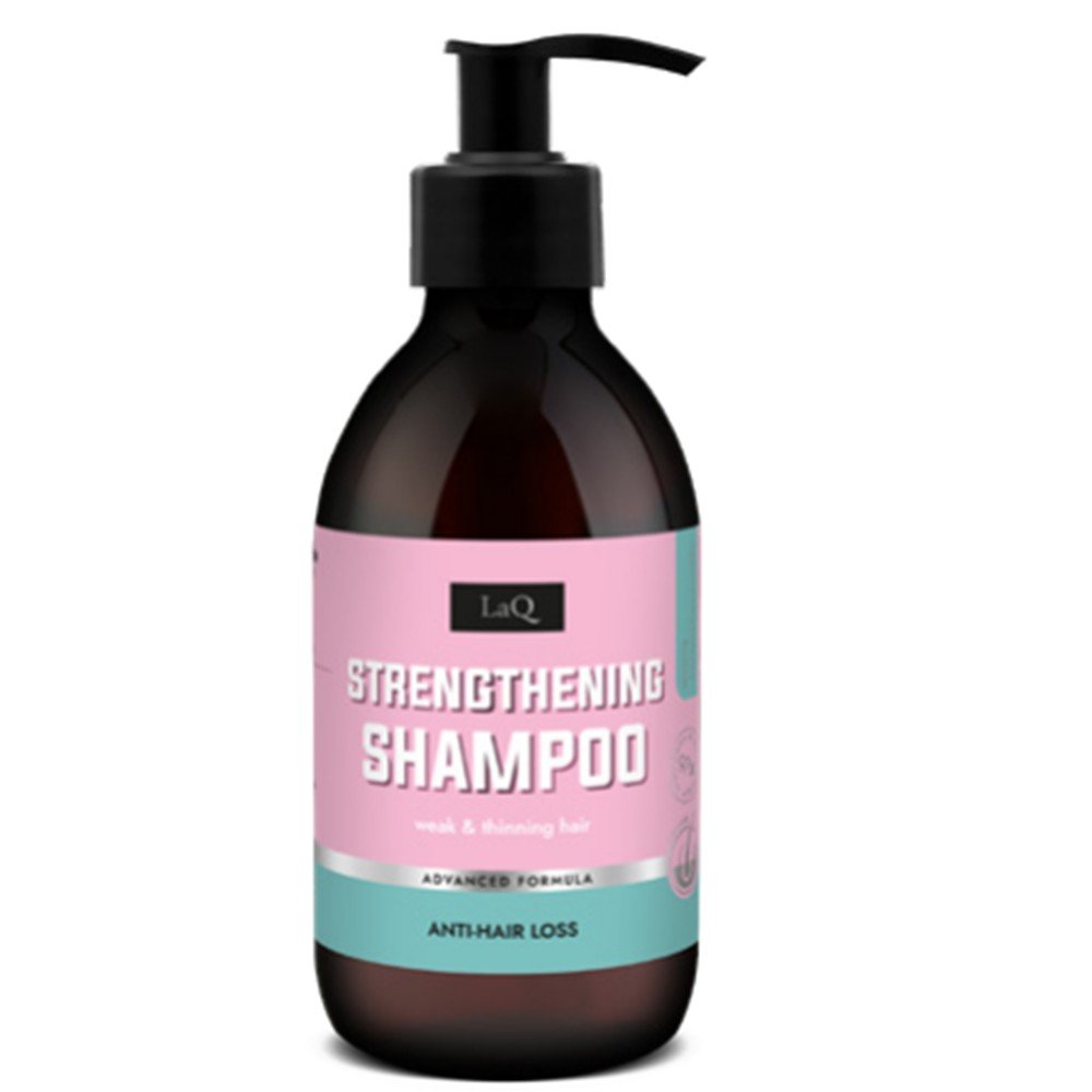 LaQ PEONY stiprinamasis šampūnas silpniems, lūžinėjantiems plaukams, 300 ml