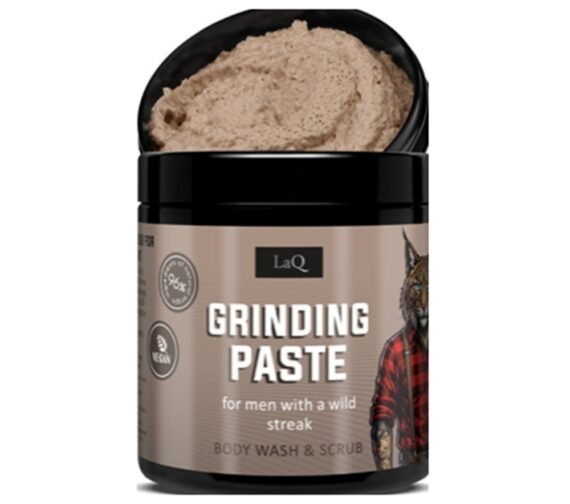 LaQ RICKY ROCK vyriškas cukrinis prausiamasis kūno šveitiklis (grinding paste), 220 g