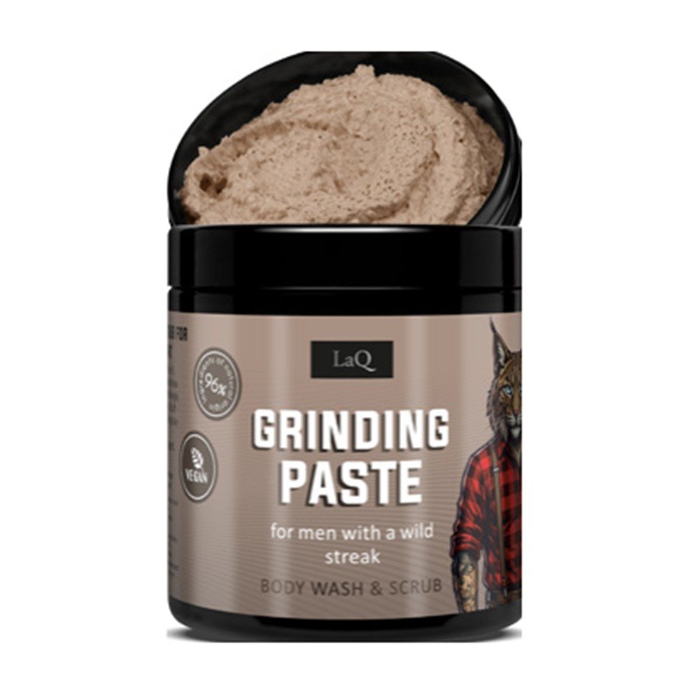 LaQ RICKY ROCK vyriškas cukrinis prausiamasis kūno šveitiklis (grinding paste), 220 g