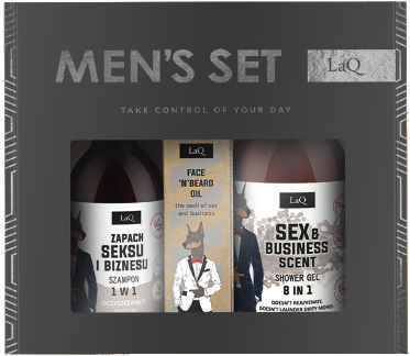 LaQ SEX & BUSINESS dovanų rinkinys: dušo …