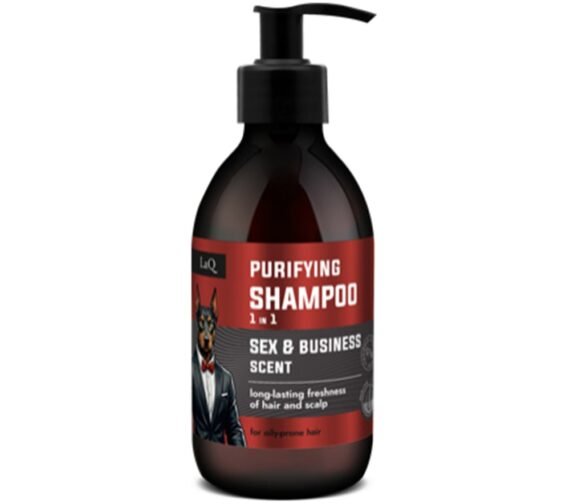 LaQ SEX & BUSINESS SCENT valomasis šampūnas 1in1, 300 ml