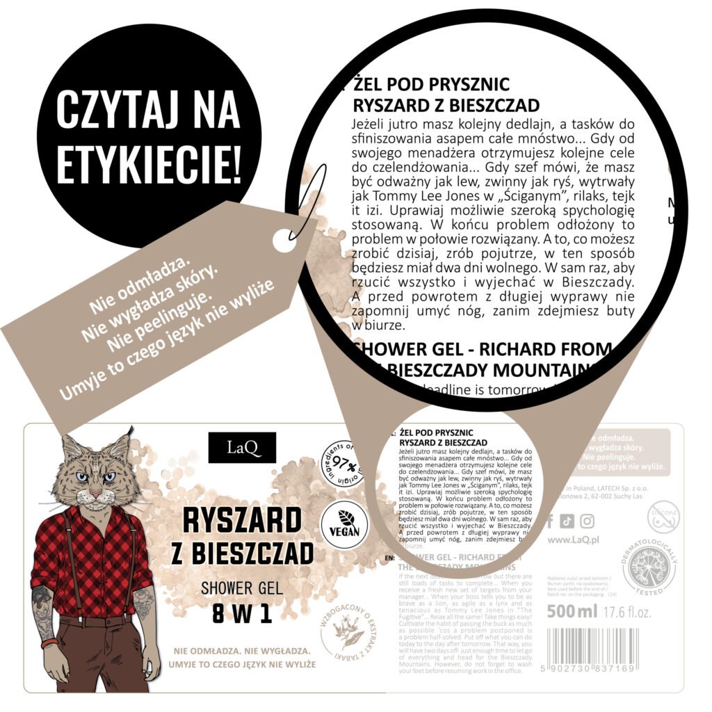 LaQ RICKY ROCK dušo gelis, 100ml 2