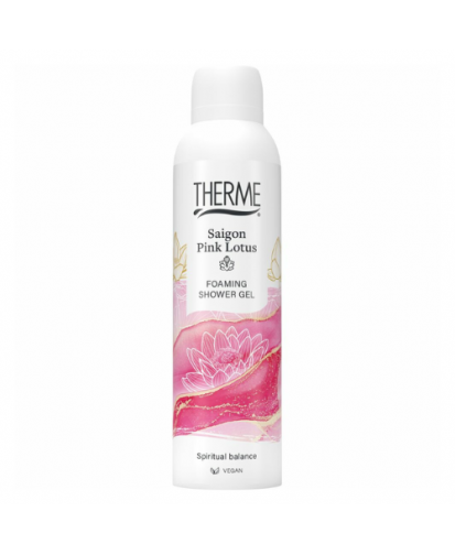 Therme saigon pink lotus dušo putos, 200 ml