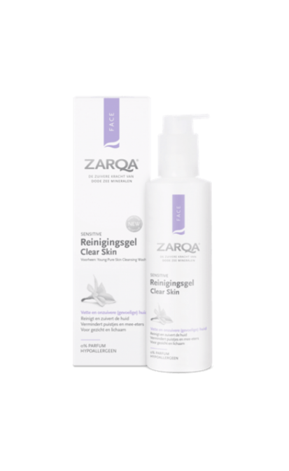Zarqa clear skin prausiklis į aknę linkusiai odai, 200 ml