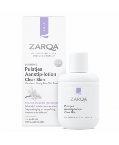 Zarqa clear skin taškinis losjonas į aknę linkusios odos intensyviai priežiūrai, 20 ml