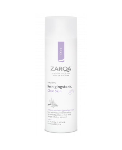 Zarqa clear skin valomasis tonikas į aknę linkusiai odai, 200 ml