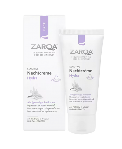 Zarqa drėkinamasis naktinis veido kremas, 50 ml