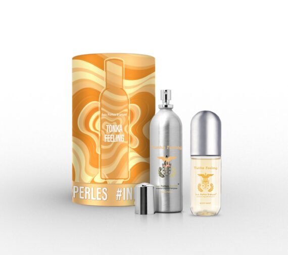 LES PERLES D’ORIENT kvepalų rinkinys TONKA FEELING, EDP 150 ml + kūno dulksna 90 ml
