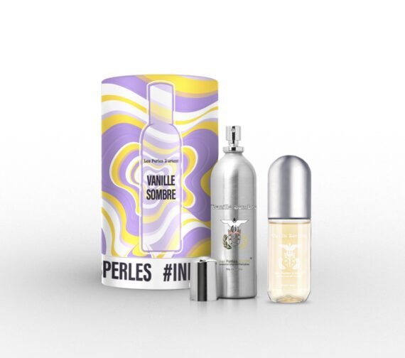 LES PERLES D’ORIENT kvepalų rinkinys VANILLE SOMBRE, EDP 150 ml + kūno dulksna 90 ml