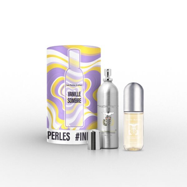 LES PERLES D’ORIENT kvepalų rinkinys VANILLE SOMBRE, EDP 150 ml + kūno dulksna 90 ml