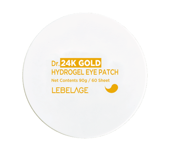LEBELAGE DR. 24K GOLD HYDROGEL EYE PATCH hidrogelinės paakių pagalvėlės su auksu, 60 vnt.