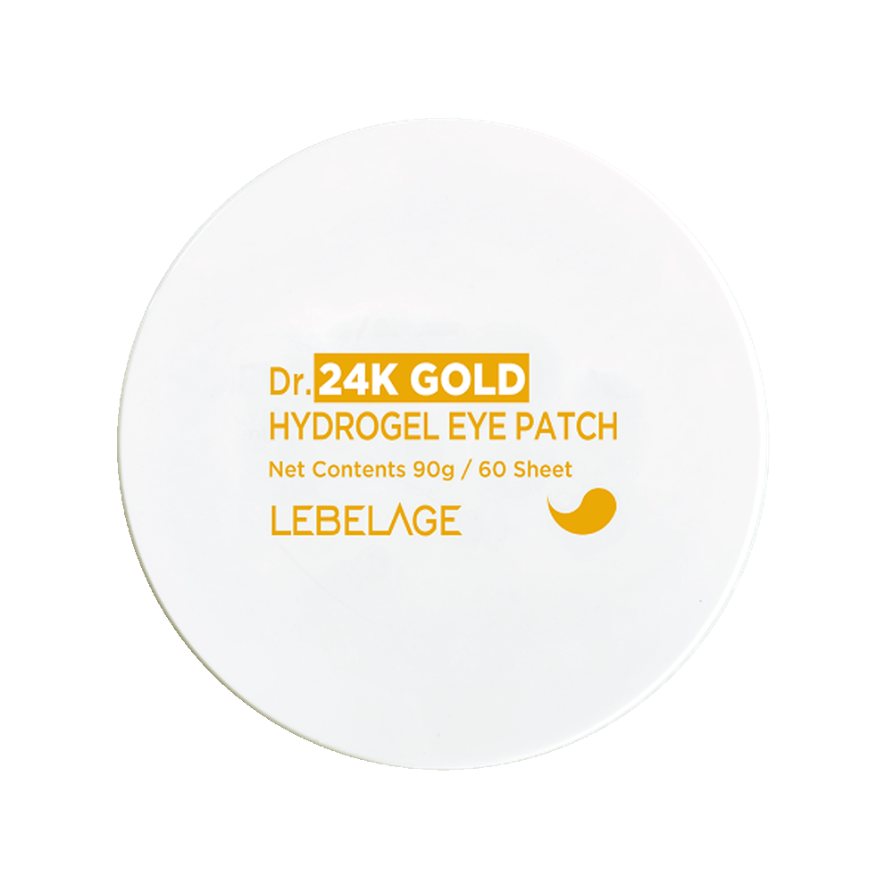 LEBELAGE DR. 24K GOLD HYDROGEL EYE PATCH hidrogelinės paakių pagalvėlės su auksu, 60 vnt.