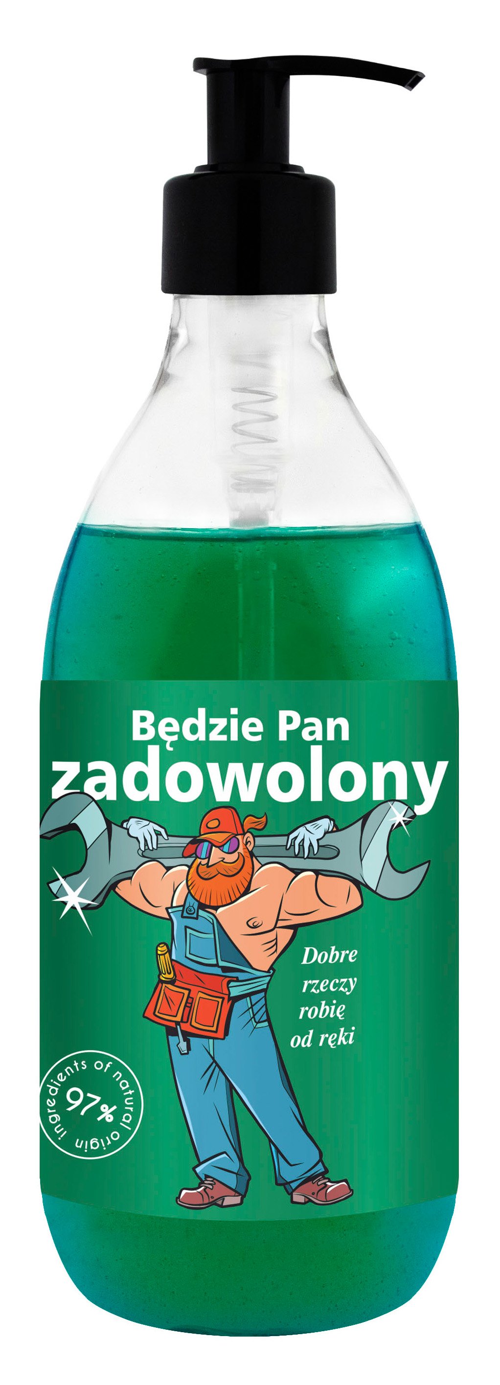 LaQ Shots! Dušo gelis BĘDZIE PAN ZADOWOLONY – Meistras, kuris viską sutvarko, 500ml