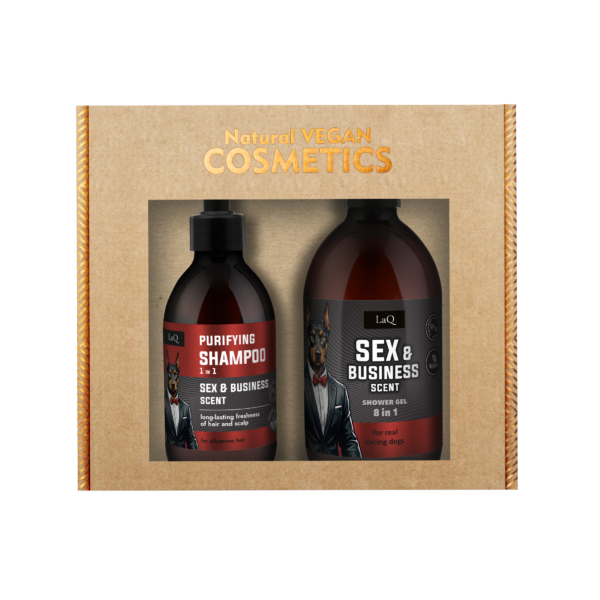 LaQ SEX & BUSINESS dovanų rinkinys: dušo …
